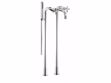 G3 - 7601CT - Floor standing bathtub tap with hand shower by Rubinetteria Giulini - view 2